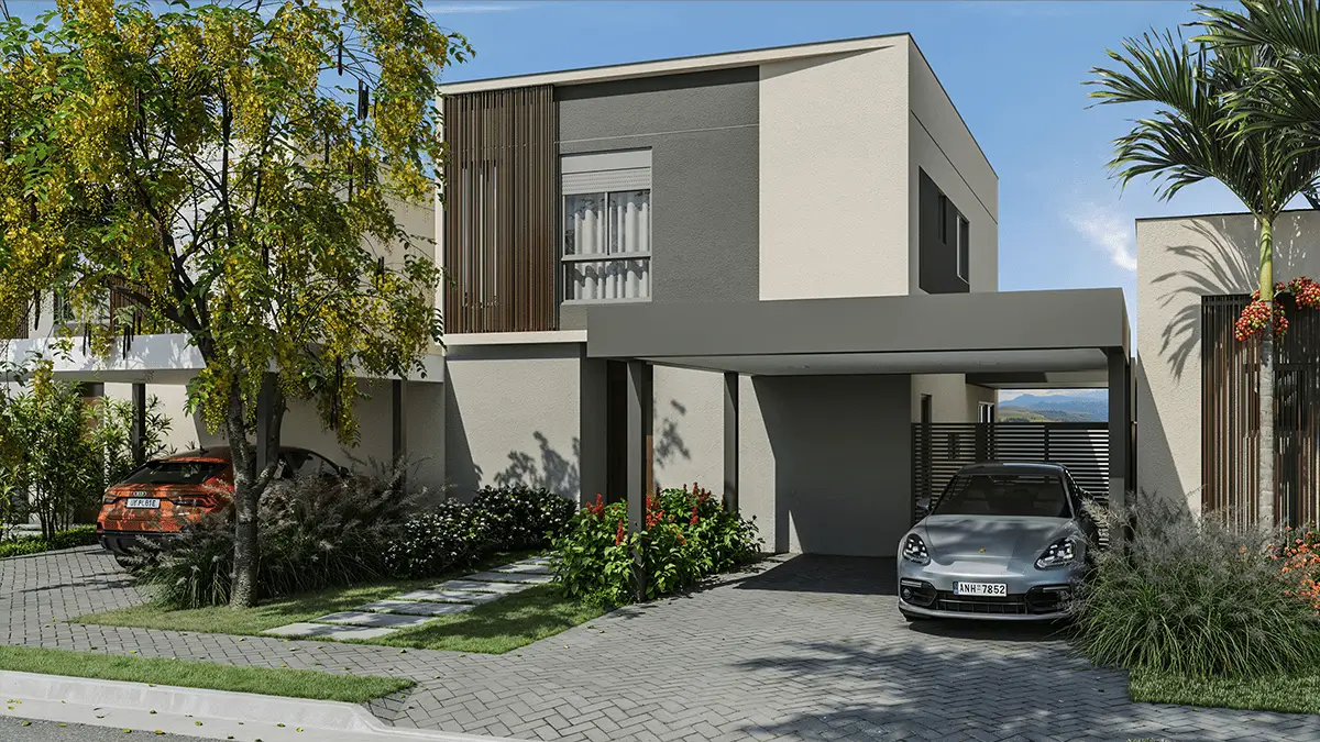 Casa Bella Parque Alphaville Campinas — Casa Horizonte de 177 m² com 3 suítes, sobrado de alto padrão
