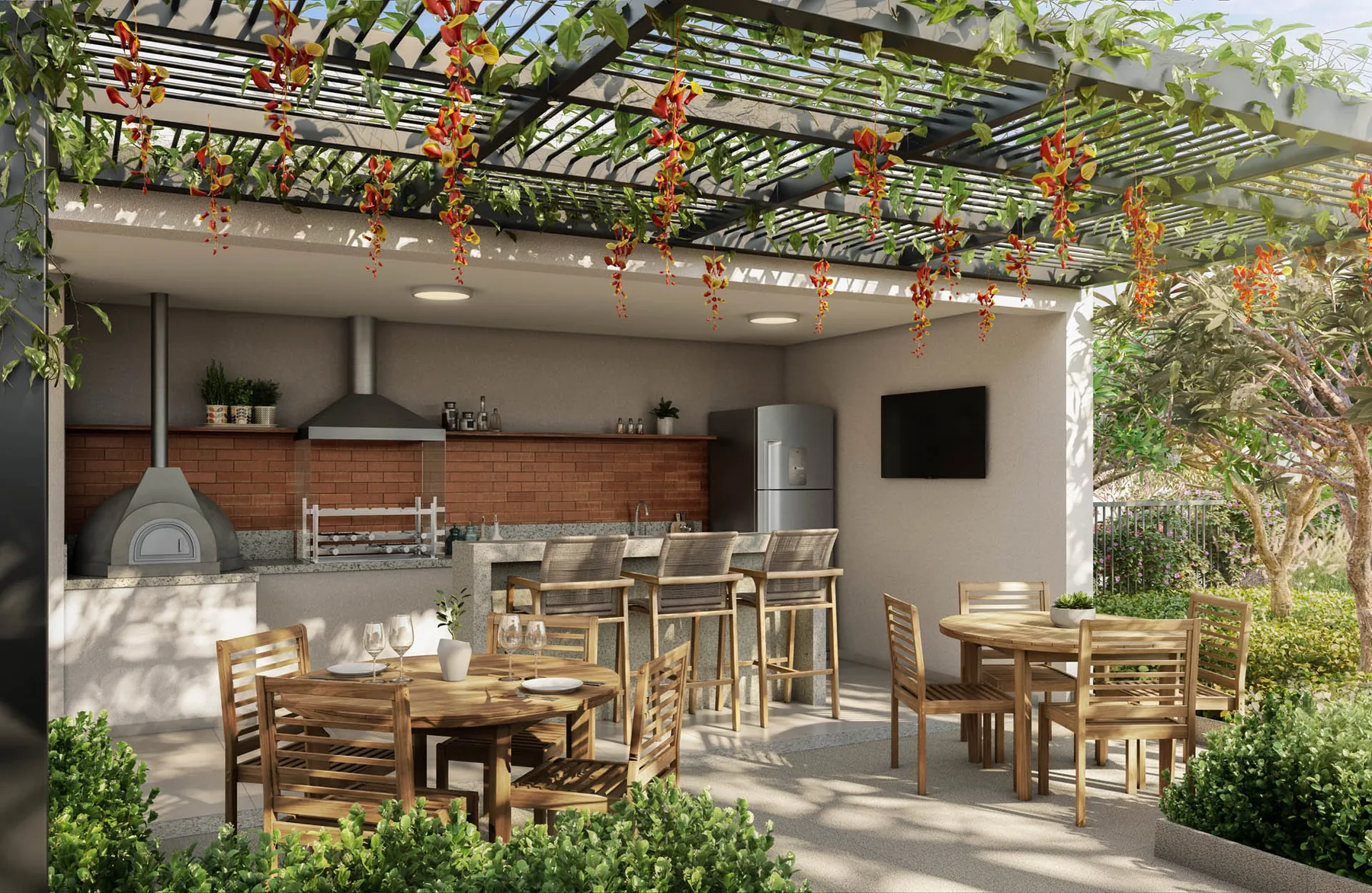 Yard Cambuí Campinas — espaço gourmet com churrasqueira e forno de pizza em Campinas