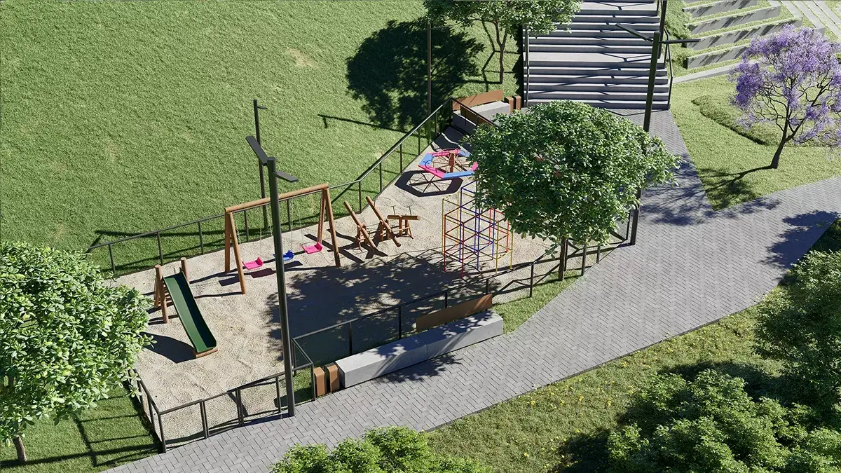 Universo Riva Campinas — playground e espaços de lazer do bairro Parque Alphaville, em Campinas/SP