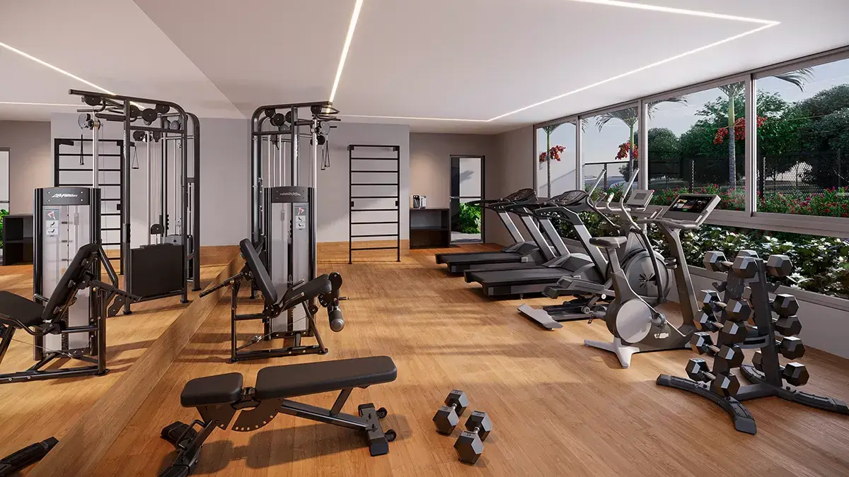 Casa Bella Parque Alphaville Campinas — espaço fitness equipado do condomínio
