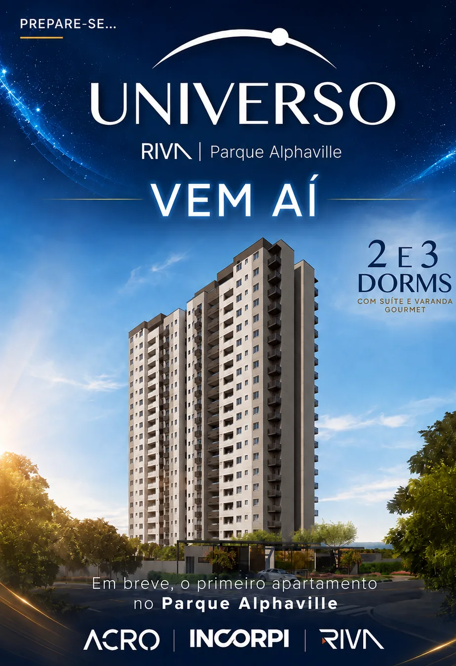 Fachada do Universo Riva — Parque Alphaville
