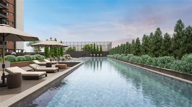 Belgravia Campinas — piscina do condomínio de alto padrão em Campinas